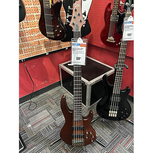 ESP LTD D5 5 String Electric Bass Guitar Walnut