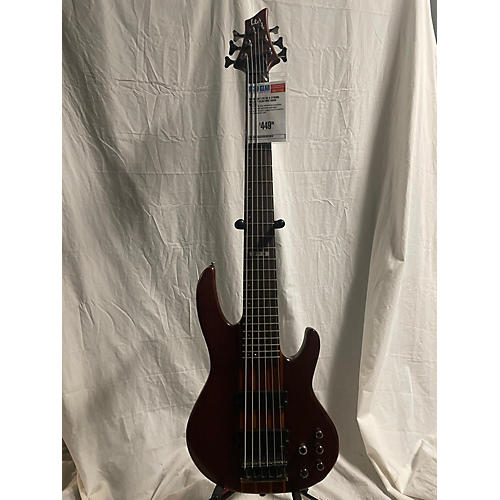 ESP LTD D6 6 String Electric Bass Guitar Walnut