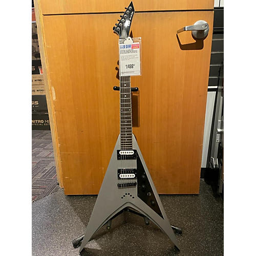 ESP LTD DV8R Dave Mustaine Signature Solid Body Electric Guitar Metallic Silver