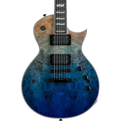 ESP LTD EC-1000 Burl Poplar Electric Guitar Condition 1 - Mint Blue Natural Fade