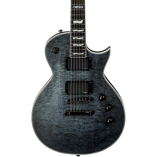 ESP LTD EC-401QM Electric Guitar Condition 1 - Mint Satin See-Thru Black