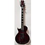 Used ESP LTD EC1000 Deluxe Left Handed Electric Guitar Red Quilted Maple