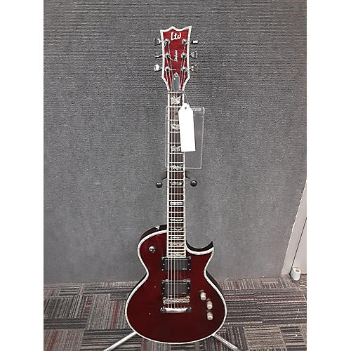 ESP LTD EC1000 Deluxe Solid Body Electric Guitar Trans Crimson Red