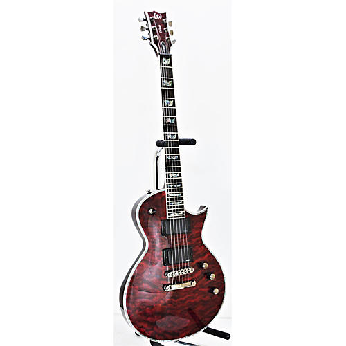 ESP LTD EC1000 Deluxe Solid Body Electric Guitar Trans Red