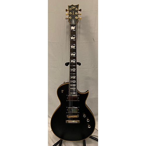 ESP LTD EC1000 Deluxe Solid Body Electric Guitar Black and Gold