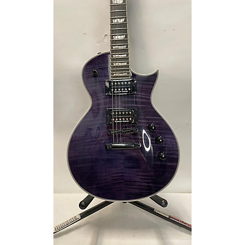 ESP LTD EC1000 Deluxe Solid Body Electric Guitar See-Through Purple