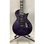 Used ESP LTD EC1000 Deluxe Solid Body Electric Guitar See-Through Purple