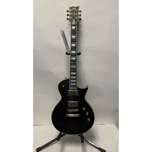 ESP LTD EC1000 Deluxe Solid Body Electric Guitar MATTE BLACK & GOLD