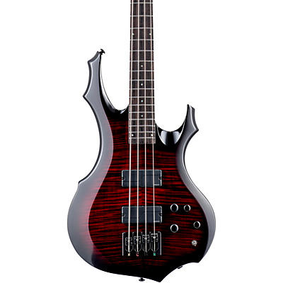 ESP LTD F-1004 See-Thru Electric Bass Guitar
