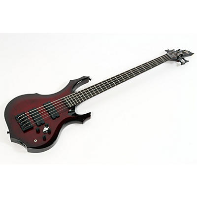 ESP LTD F-1005 5-String See-Thru Electric Bass Guitar