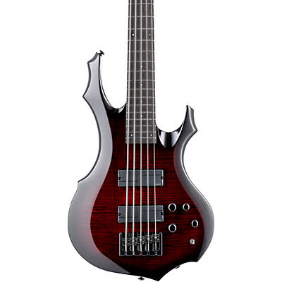 ESP LTD F-1005 5-String See-Thru Electric Bass Guitar