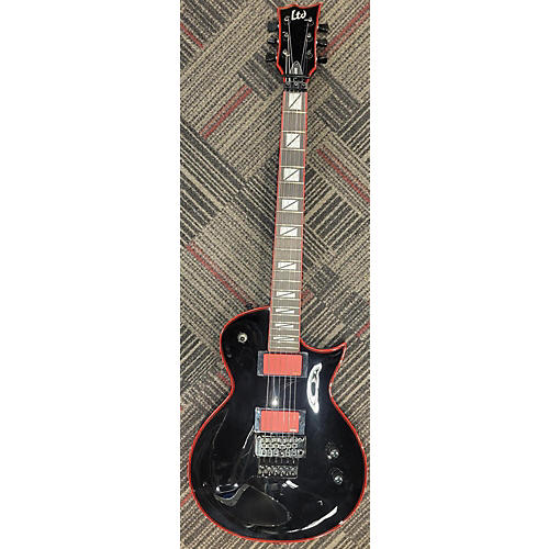 ESP LTD GH600 Solid Body Electric Guitar Black with Red trim