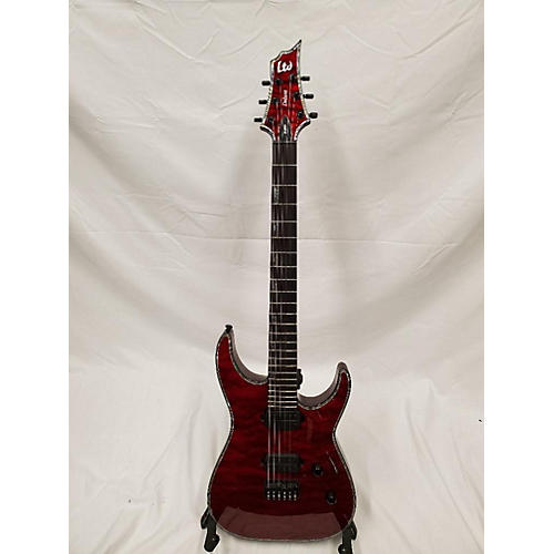 LTD H1001QM Deluxe Solid Body Electric Guitar