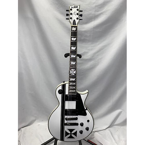 Esp Ltd James Hetfield Signature Iron Cross Black And White Musician S Friend