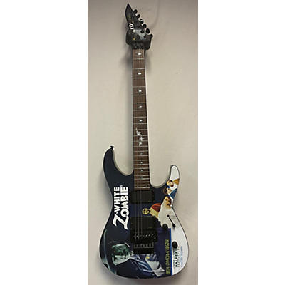 ESP LTD KH-WZ Kirk Hammett Signature White Zombie Solid Body Electric Guitar