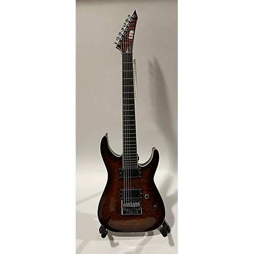 ESP LTD Ken Susi KS-M-7 Evertune 7-String Solid Body Electric Guitar tiger burst
