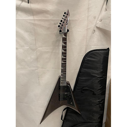 ESP LTD Kirk Hammett Signature KH-V Electric Guitar Black Sparkle Solid Body Electric Guitar BLACK SPARKLE