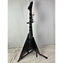 Used ESP LTD Kirk Hammett Signature KH-V Solid Body Electric Guitar Black Sparkle