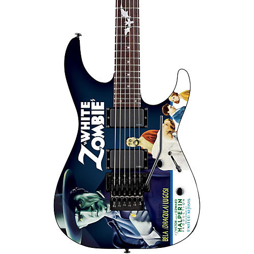 ESP LTD Kirk Hammett Signature White Zombie Electric Guitar Condition 2 - Blemished Graphic 197881117887