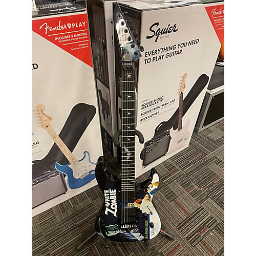 ESP LTD Kirk Hammett Signature White Zombie Solid Body Electric Guitar white zombie