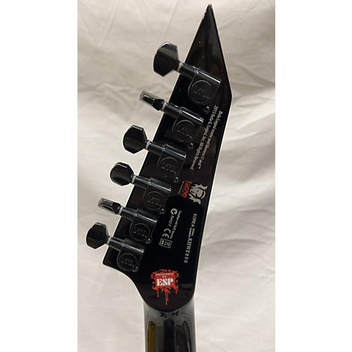 LTD Kirk Hammett Signature White Zombie Solid Body Electric Guitar