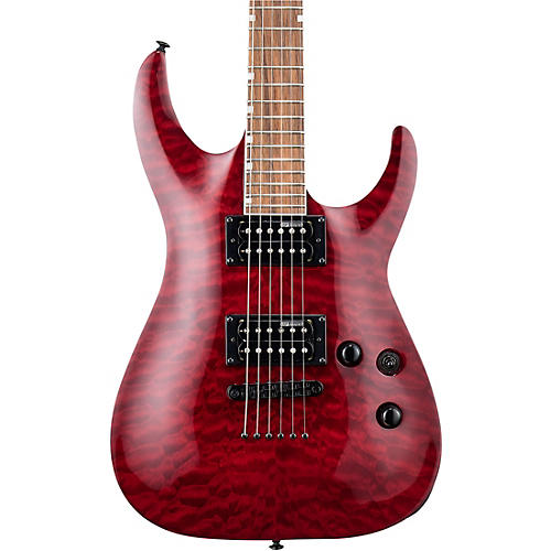 ESP LTD MH-200QM NT Electric Guitar Condition 1 - Mint See-Thru Black Cherry