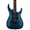 LTD MH-401QM Electric Guitar Level 2 See-Thru Blue 888366010907