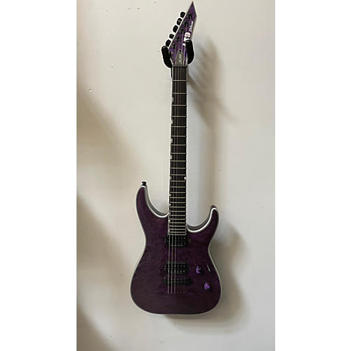 ESP LTD MH1000 Deluxe Solid Body Electric Guitar Trans Purple