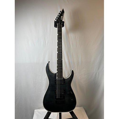 ESP LTD MH1000ET Deluxe Solid Body Electric Guitar Trans Black