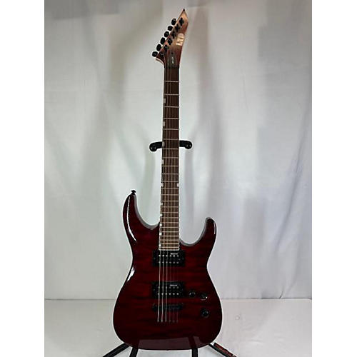 ESP LTD MH200 Solid Body Electric Guitar Trans Crimson Red