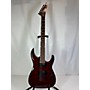 Used ESP LTD MH200 Solid Body Electric Guitar Trans Crimson Red