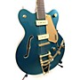 Used Gretsch Guitars LTD Prestine CB Hollow Body Electric Guitar Metallic Aqua Marine