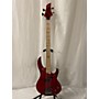 Used ESP LTD RB1004 Electric Bass Guitar Trans Red