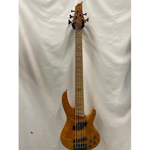 ESP LTD RB1005 5 String Electric Bass Guitar Burl Gloss