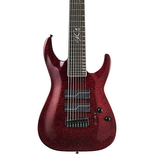 ESP LTD Stef Carpenter SC-608 Baritone Electric Guitar Condition 1 - Mint Red Sparkle