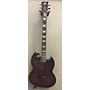 Used ESP LTD Viper 1000 Deluxe Solid Body Electric Guitar Trans Purple