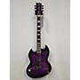 Used ESP LTD Viper 1000 Deluxe Solid Body Electric Guitar Trans Purple