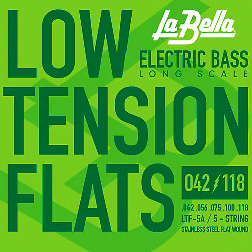 LaBella LTF-5A Low Tension Flexible Flats 5-String Set 43 - 118