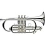 Levante LV-CR5201 Bb Intermediate Cornet with Monel Valves - Silver Plated Silver plated
