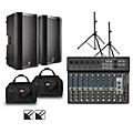 Harbinger LV14 Mixer With VARI V4100 Powered Speakers, Stands, Cables and Tote Bags 12