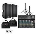 Harbinger LV14 Mixer with VARI V2300 Powered Speakers, Stands, Cables and Tote Bags 15