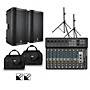 Harbinger LV14 Mixer with VARI V2300 Powered Speakers, Stands, Cables and Tote Bags 15