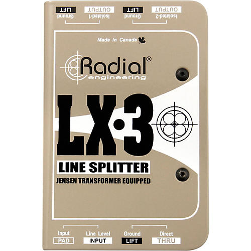 Radial Engineering LX-3 Passive 3 Channel Line Splitter