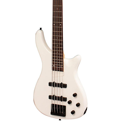 Rogue LX205B 5-String Series III Electric Bass Guitar Pearl White