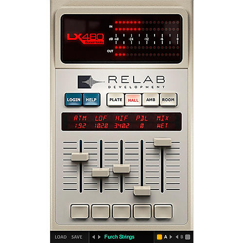 RELAB LX480 Essentials Reverb Plug-in