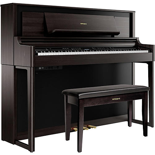 Roland LX706 Premium Digital Upright Piano With Bench Dark Rosewood