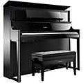 Roland LX708 Premium Digital Upright Piano With Bench Charcoal BlackPolished Ebony