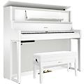 Roland LX708 Premium Digital Upright Piano With Bench Charcoal BlackPolished White