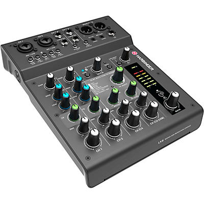 Harbinger LX8 8-Channel Analog Mixer With Bluetooth, FX & USB Audio