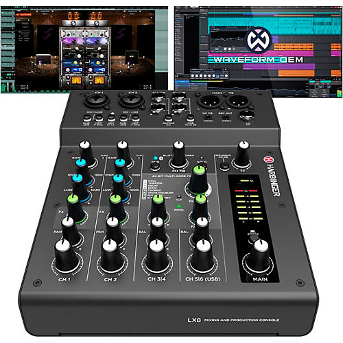 Harbinger LX8 8-Channel Analog Mixer With Bluetooth, FX and USB Audio Condition 1 - Mint